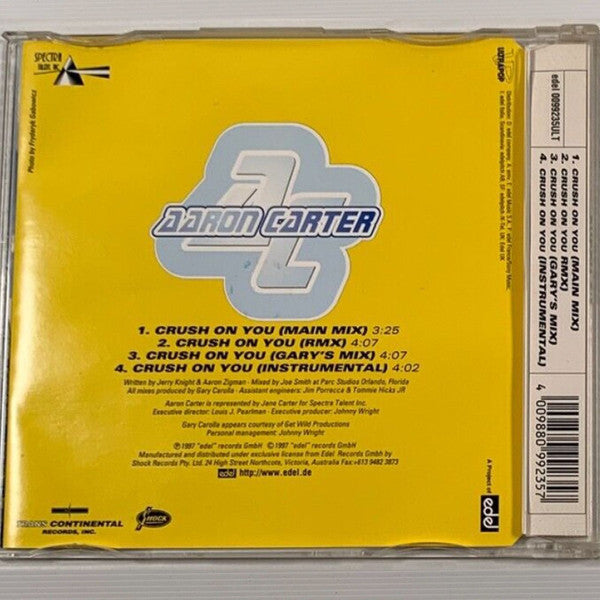 Aaron Carter : Crush On You (CD, Maxi)