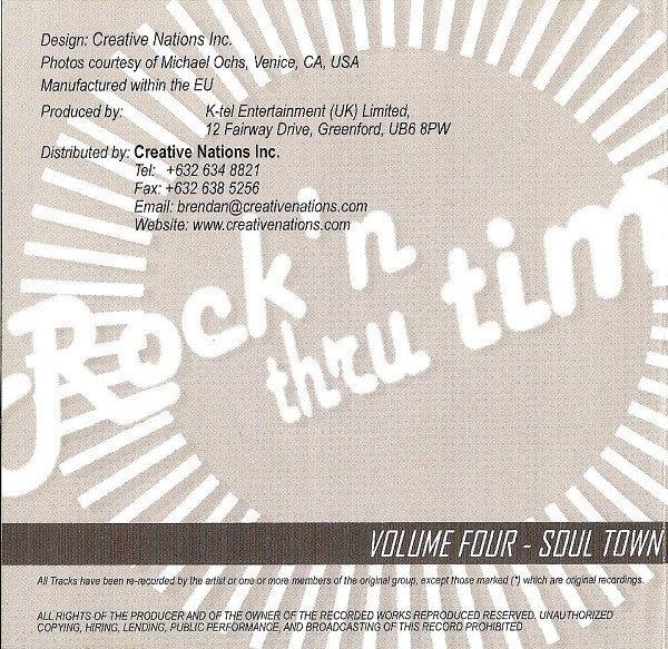 Various : Rock'n Thru Time Volume 4 - Soul Town (CD, Comp)