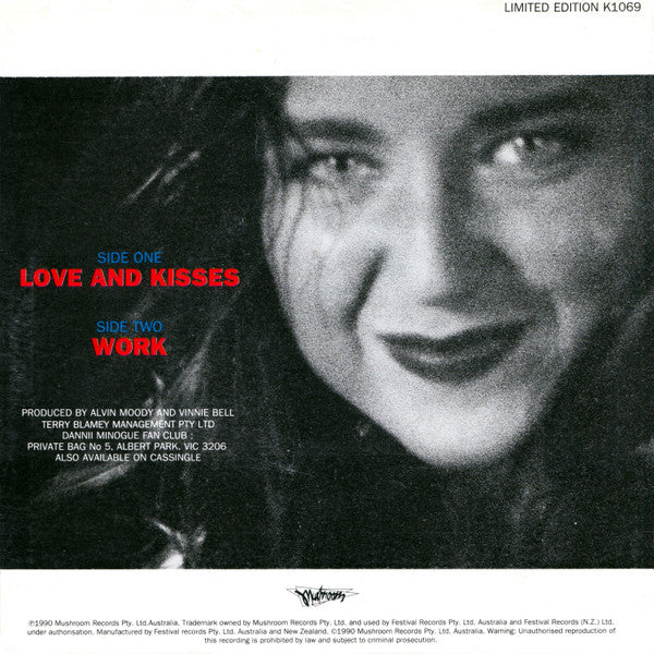 Dannii* : Love And Kisses (7", Single, Ltd)