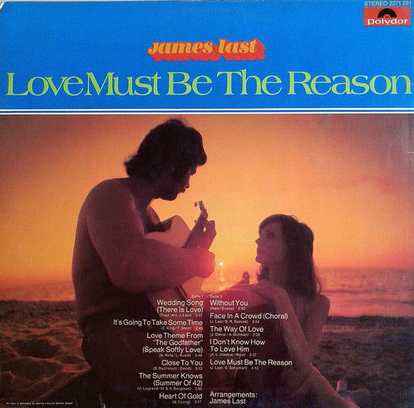 James Last : Love Must Be The Reason (LP, Album)
