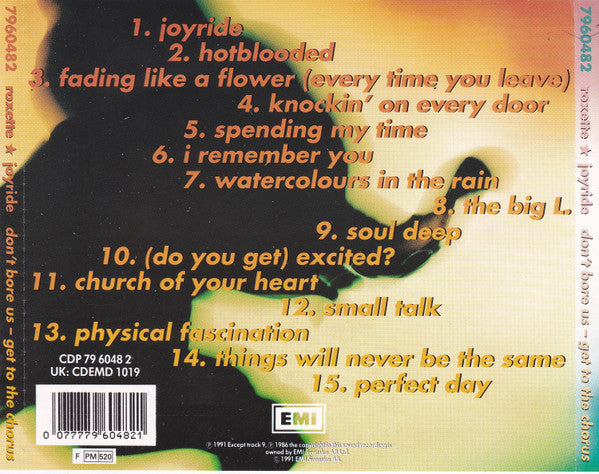 Roxette : Joyride (CD, Album)