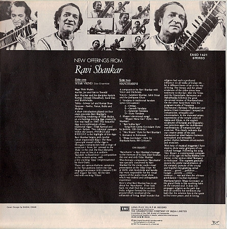 Ravi Shankar : New Offerings From Ravi Shankar (LP, Album)