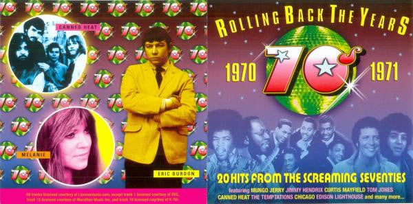 Various : Rolling Back The Years 1970-1971 (CD, Comp)
