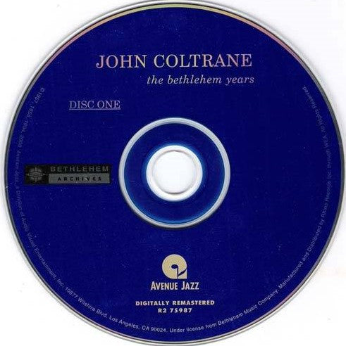 John Coltrane : The Bethlehem Years (2xCD, Comp, RE, RM)