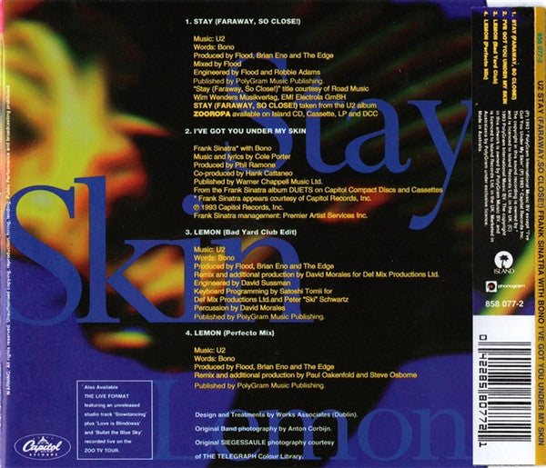 U2 : Stay (Faraway, So Close!) - The Swing Format (CD, Single)