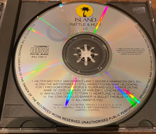 U2 : Rattle And Hum (CD, Album, Dis)