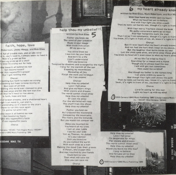 A Ragamuffin Band : Prayers Of A Ragamuffin (CD, Album)