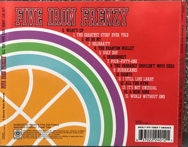 Five Iron Frenzy : All The Hype That Money Can Buy (CD, Album)