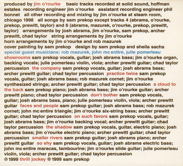 Sam Prekop : Sam Prekop (CD, Album)