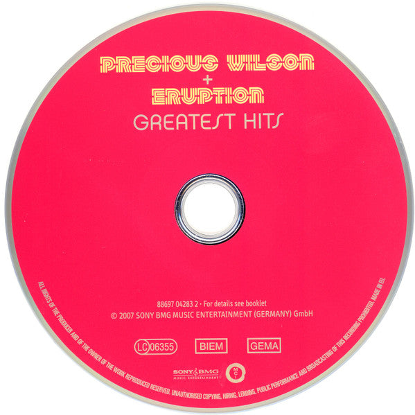 Precious Wilson + Eruption (4) : Greatest Hits (CD, Comp)