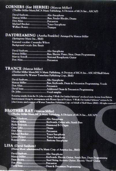 David Sanborn : Inside (CD)