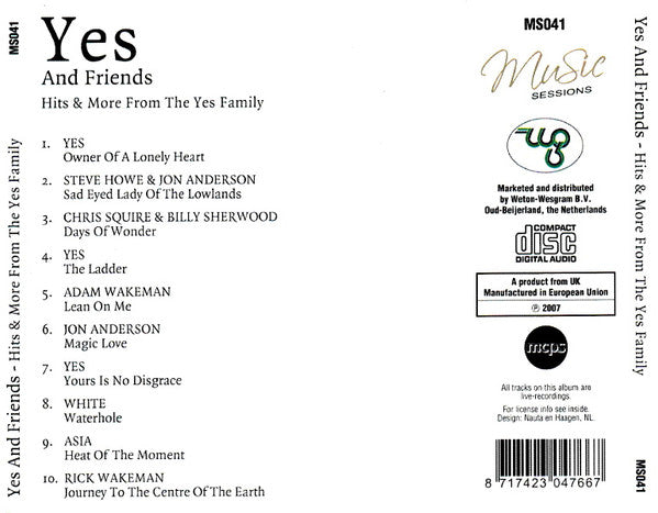 Yes And Friends Of Yes : Hits & More From The Yes Family (CD, Comp)