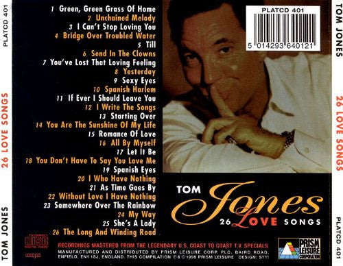 Tom Jones : 26 Love Songs (CD, Comp)