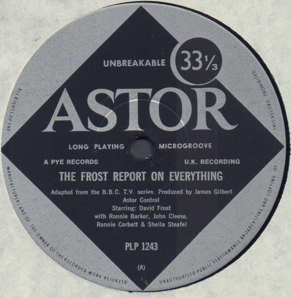 David Frost : The Frost Report On Everything (LP, Album)