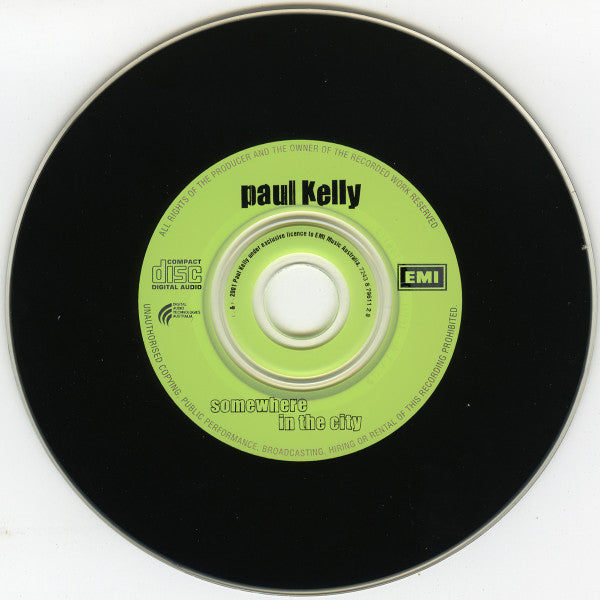 Paul Kelly (2) : Somewhere In The City (CD, Single)