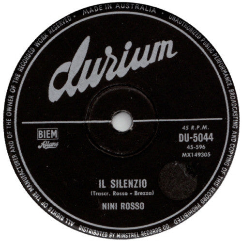 Nini Rosso  /  Marino Marini : Il Silenzio / Irena (7")