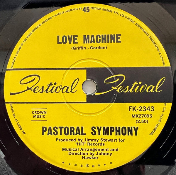 Pastoral Symphony : Love Machine (7", Single)