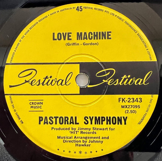 Pastoral Symphony : Love Machine (7", Single)