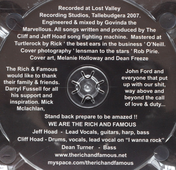 The Rich & Famous : Stand Back Prepare To Be Amazed !!! (CD, Album)