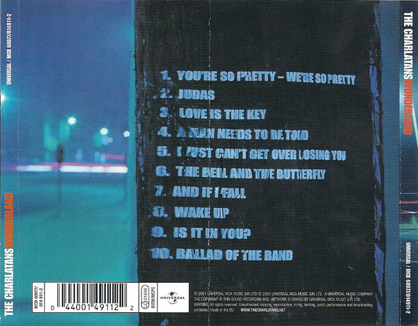 The Charlatans : Wonderland (CD, Album)