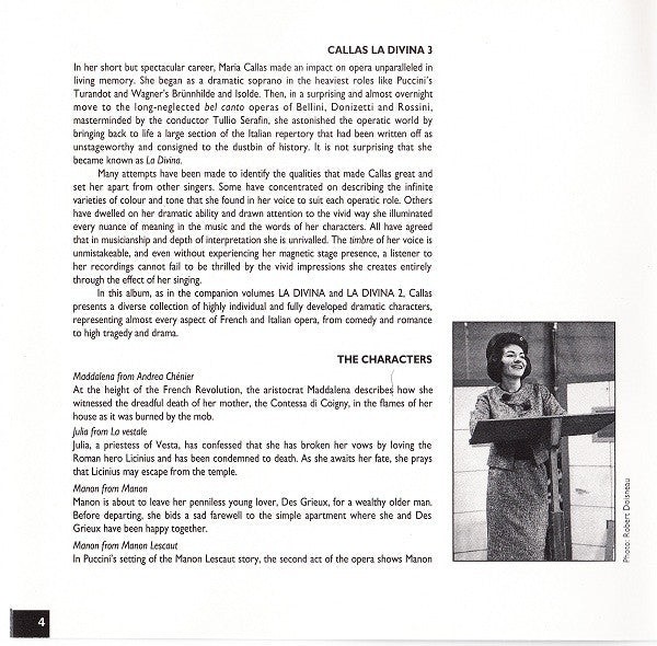 Callas* : La Divina 3 (CD, Comp, Mono, RM)