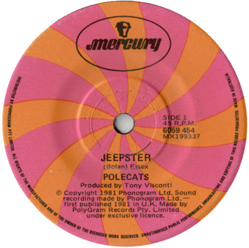 Polecats* : Jeepster (7", Single)