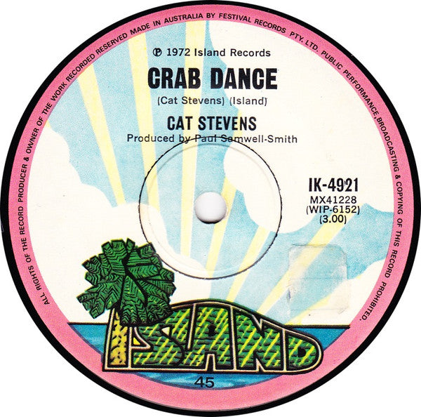 Cat Stevens : Sittin' (7", Single)