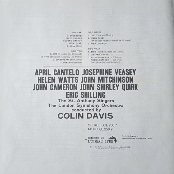 Berlioz* - The London Symphony Orchestra*, Colin Davis* : Beatrice & Benedict (2xLP, Album + Box)