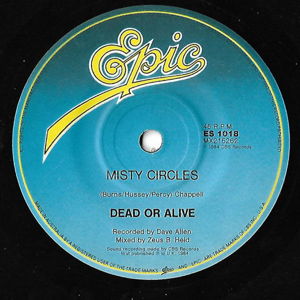 Dead Or Alive : You Spin Me Round (Like A Record) (7", Single)