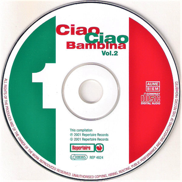 Various : Ciao Ciao Bambina Vol. 2 (32 Hits From The 60's, 70's & 80's) (2xCD, Comp, Mono, RM)