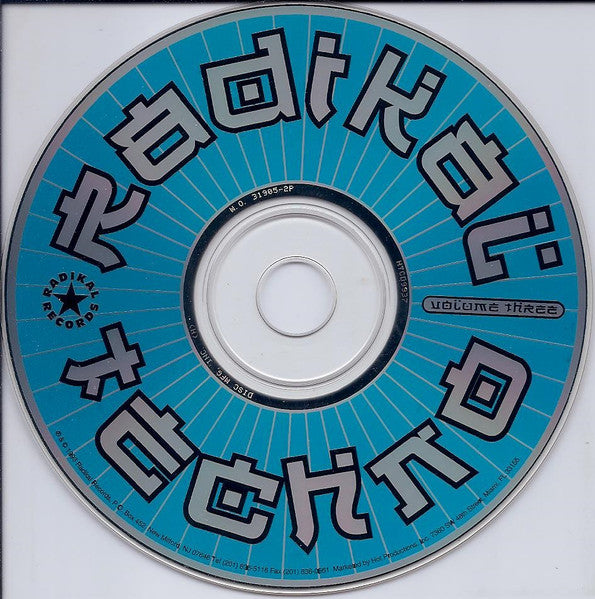 Various : Radikal Techno - Volume Three (CD, Comp)