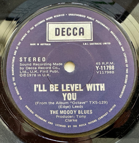 The Moody Blues : Steppin' In A Slide Zone (7", Single)