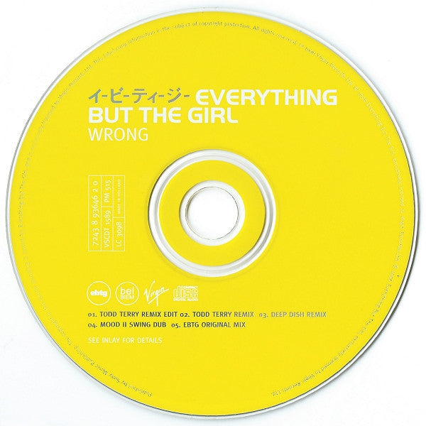 Everything But The Girl : Wrong (CD, Single)