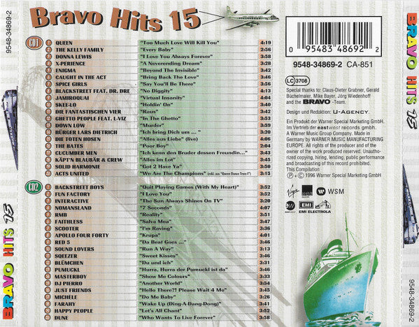 Various : Bravo Hits 15 (2xCD, Comp)
