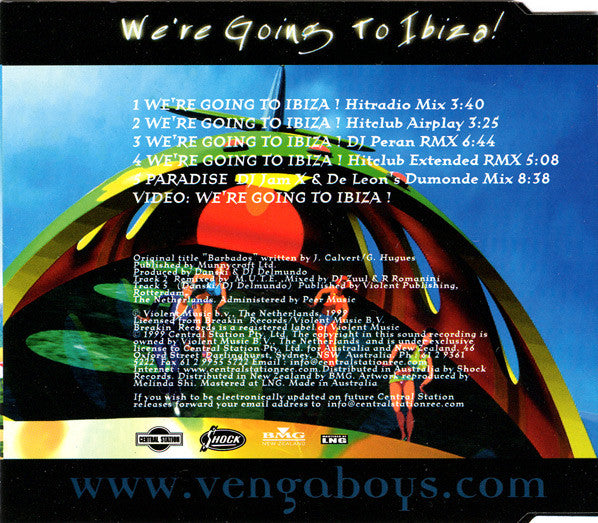 Vengaboys : We're Going To Ibiza! (CD, Maxi, Enh)