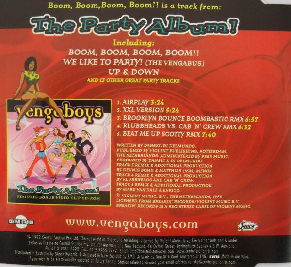 Vengaboys : Boom, Boom, Boom, Boom!! (CD, Maxi)