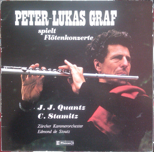 Johann Joachim Quantz, Carl Stamitz, Peter-Lukas Graf, Zürcher Kammerorchester, Edmond De Stoutz : Peter-Lukas Graf Spielt Flötenkonzerte (LP, Gat)