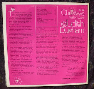 Judith Durham : For Christmas With Love (LP, Album, Ltd)