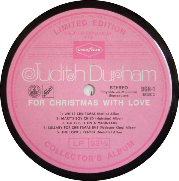 Judith Durham : For Christmas With Love (LP, Album, Ltd)