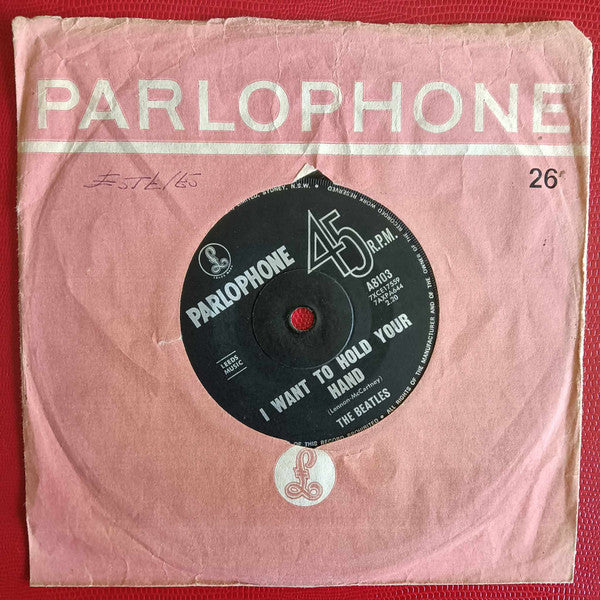 The Beatles : I Want To Hold Your Hand / This Boy (7", Single, Mono)