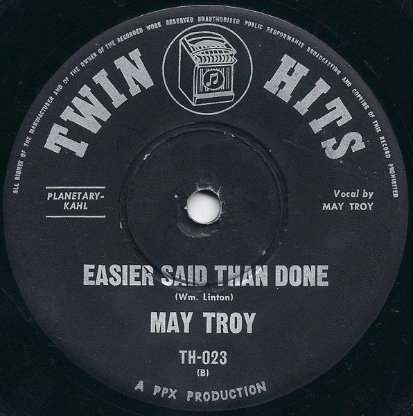 Dan Gaynes / May Troy : Blue On Blue / Easier Said Than Done (7", Single)
