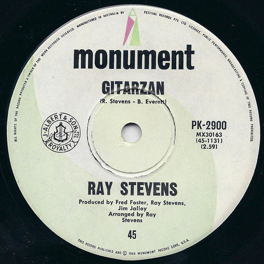 Ray Stevens : Gitarzan (7", Single)