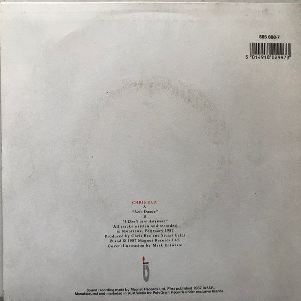 Chris Rea : Let's Dance (7", Single)
