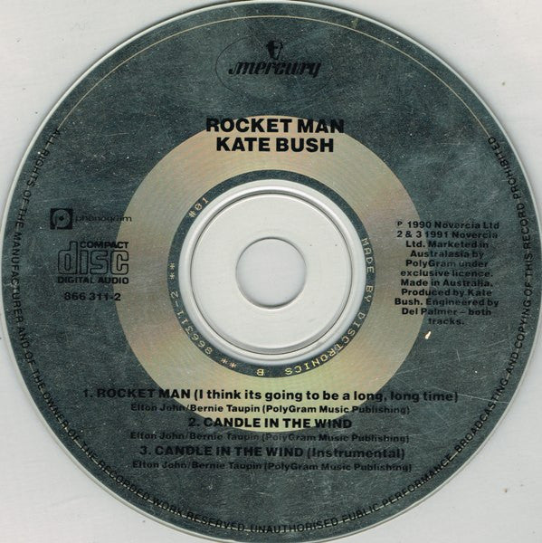 Kate Bush : Rocket Man / Candle In The Wind (CD, Single)