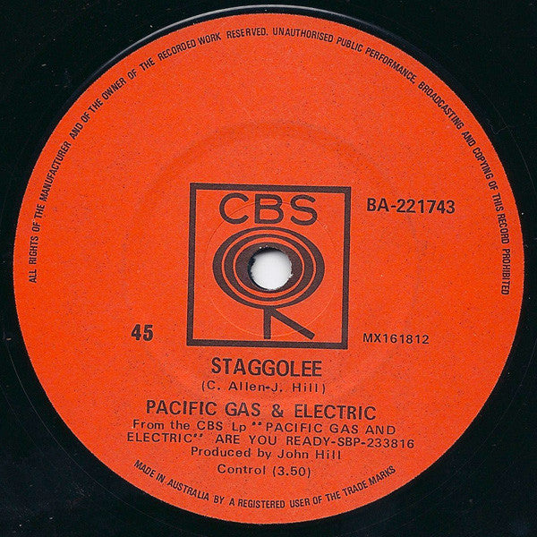 Pacific Gas & Electric : Are You Ready? (7", Single)