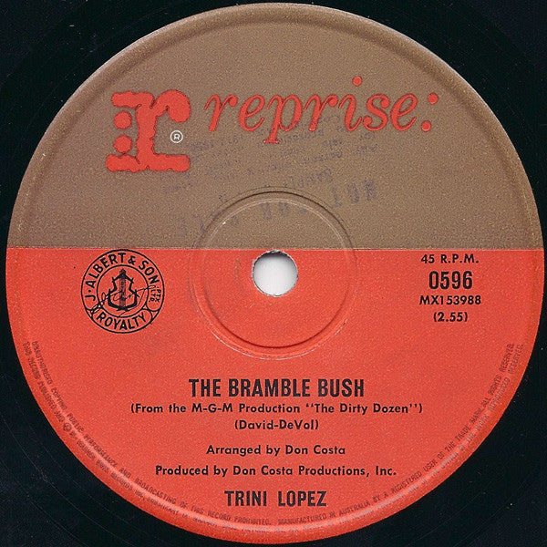 Trini Lopez : The Bramble Bush (7", Single)