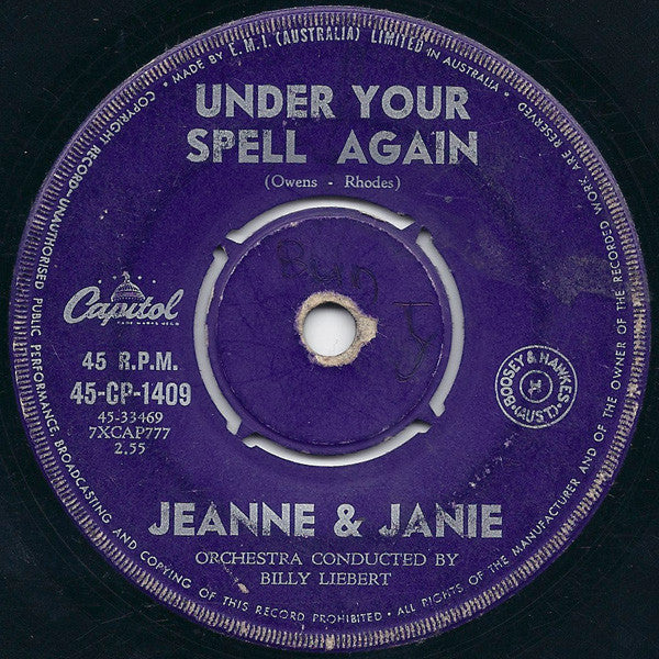 Jeanne Black / Jeanne And Janie : He'll Have To Stay (7", Single)