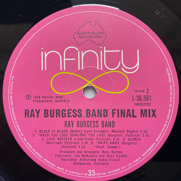Ray Burgess Band : Final Mix (LP, Album)
