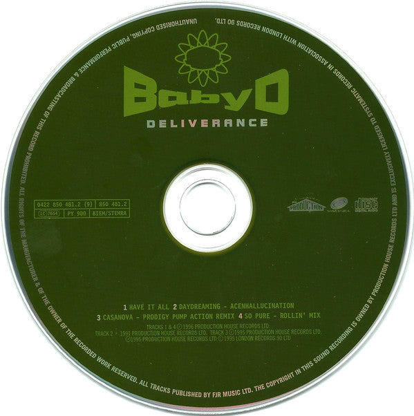 Baby D : Deliverance (CD, Album + CD + Ltd)