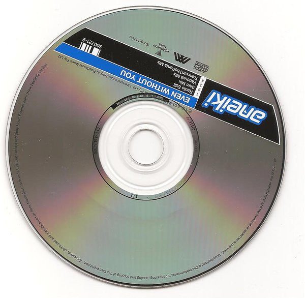 Aneiki : Even Without You (CD, Single)